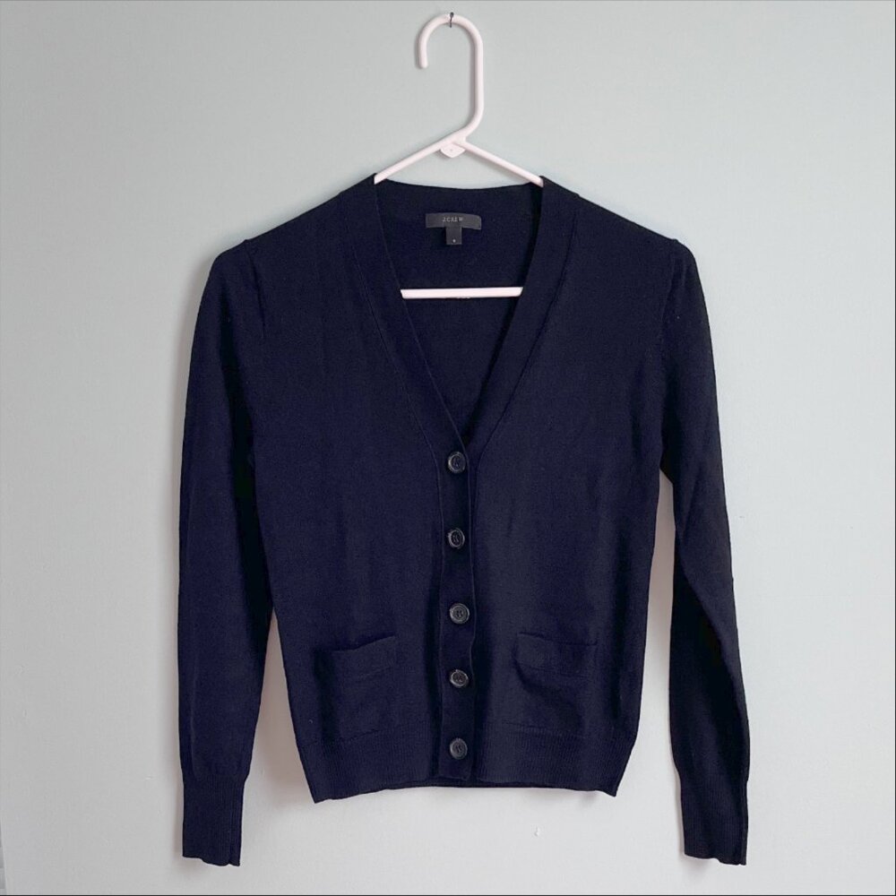 *LAST CHANCE* J. Crew Black V-neck Cardigan Pockets